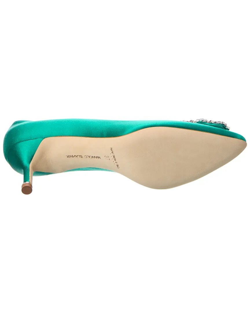 Manolo Blahnik Hangisi 50 Satin Pump Shoes_Manolo-Blahnik