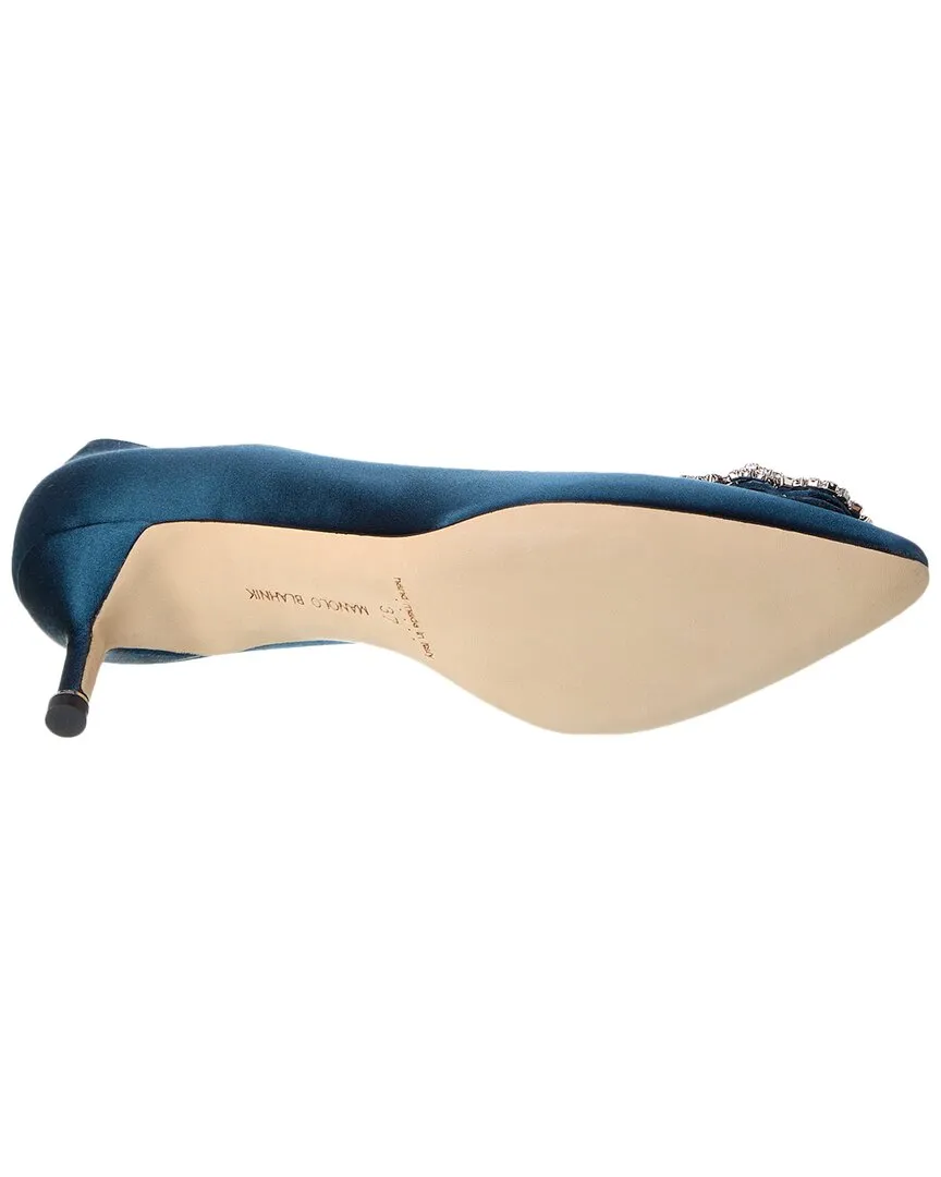 Manolo Blahnik Hangisi 50 Satin Pump Shoes_Manolo-Blahnik