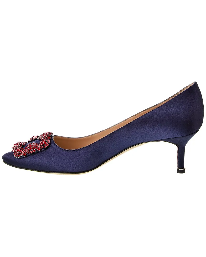 Manolo Blahnik Hangisi 50 Satin Pump Shoes_Manolo-Blahnik