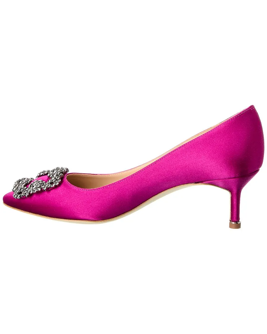Manolo Blahnik Hangisi 50 Satin Pump Shoes_Manolo-Blahnik