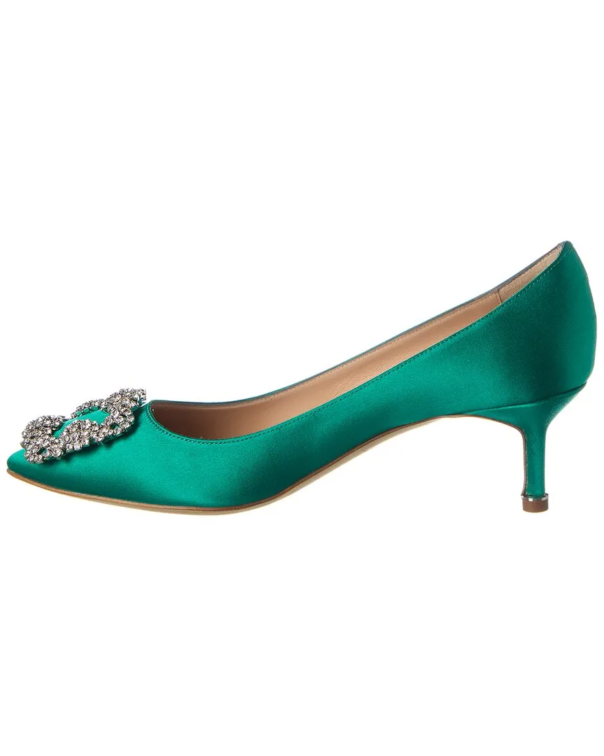 Manolo Blahnik Hangisi 50 Satin Pump Shoes_Manolo-Blahnik