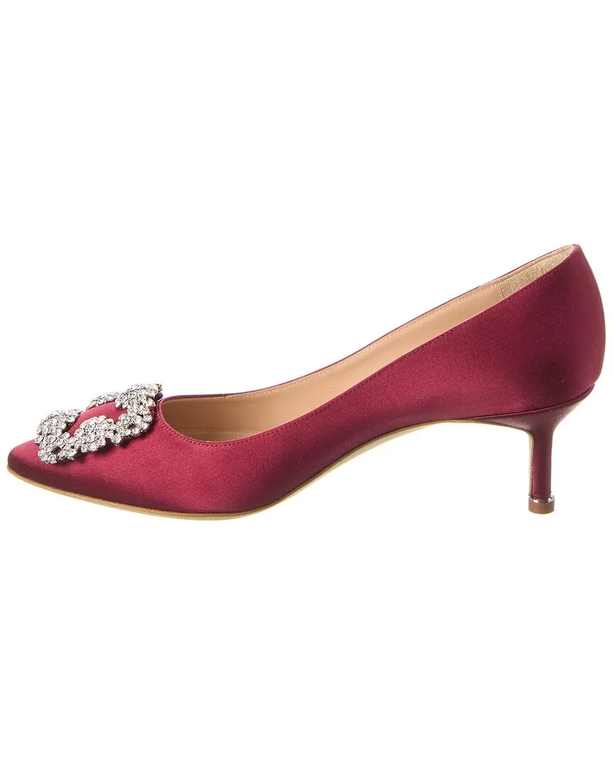 Manolo Blahnik Hangisi 50 Satin Pump Shoes_Manolo-Blahnik