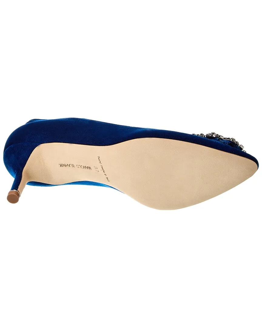 Manolo Blahnik Hangisi 50 Velvet Pump Shoes_Manolo-Blahnik