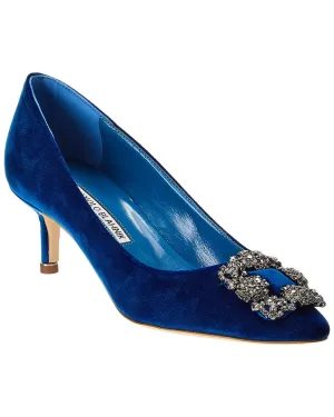 Manolo Blahnik Hangisi 50 Velvet Pump Shoes_Manolo-Blahnik