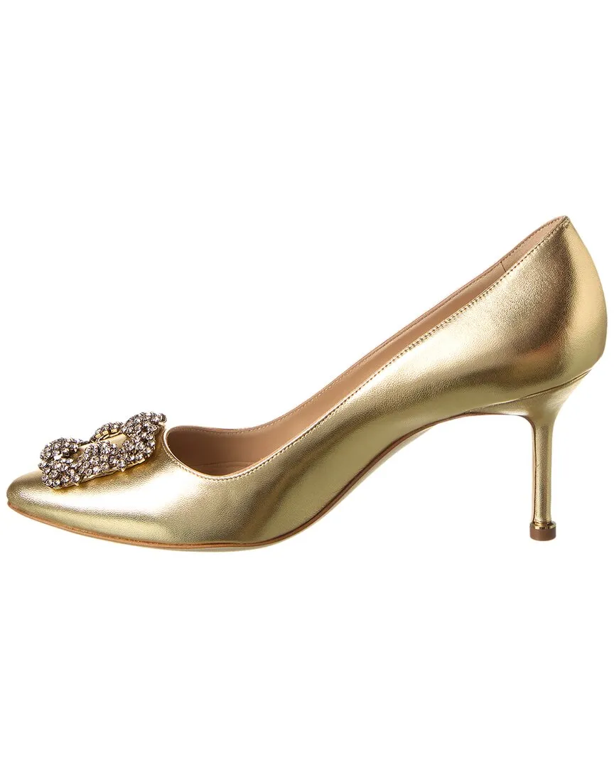 Manolo Blahnik Hangisi 70 Leather Pump Shoes_Manolo-Blahnik