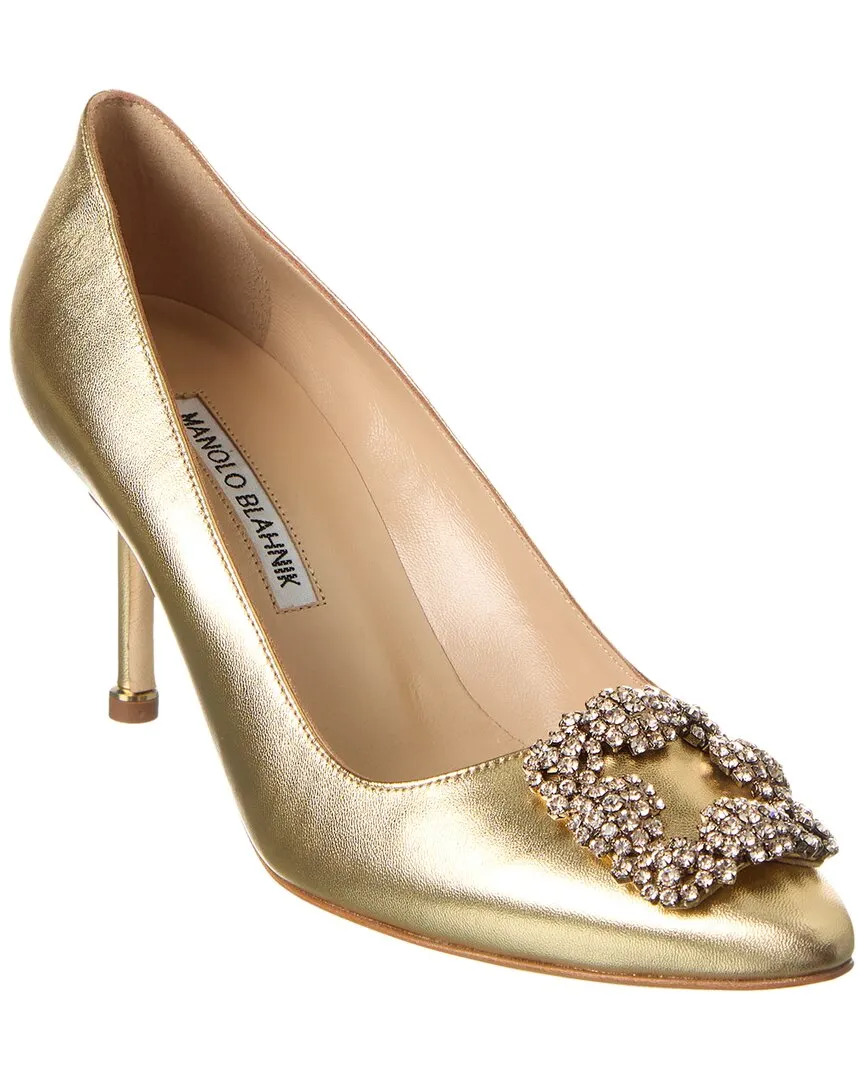 Manolo Blahnik Hangisi 70 Leather Pump Shoes_Manolo-Blahnik