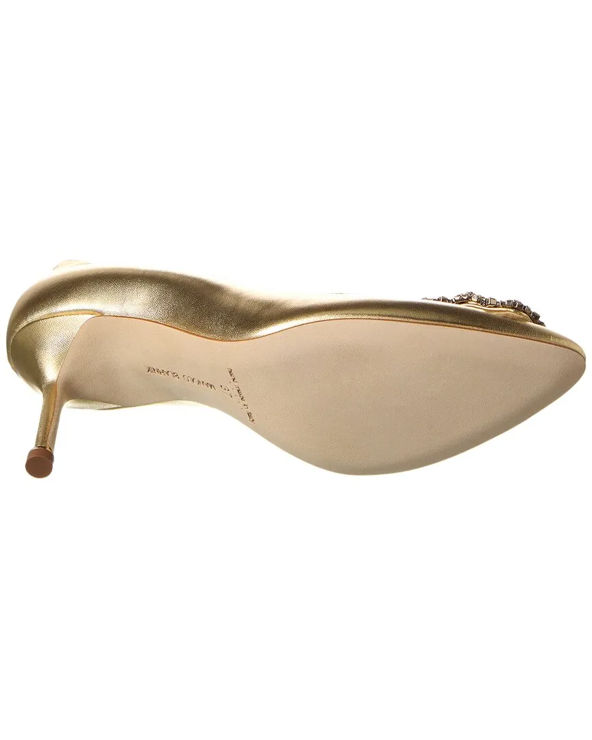 Manolo Blahnik Hangisi 70 Leather Pump Shoes_Manolo-Blahnik
