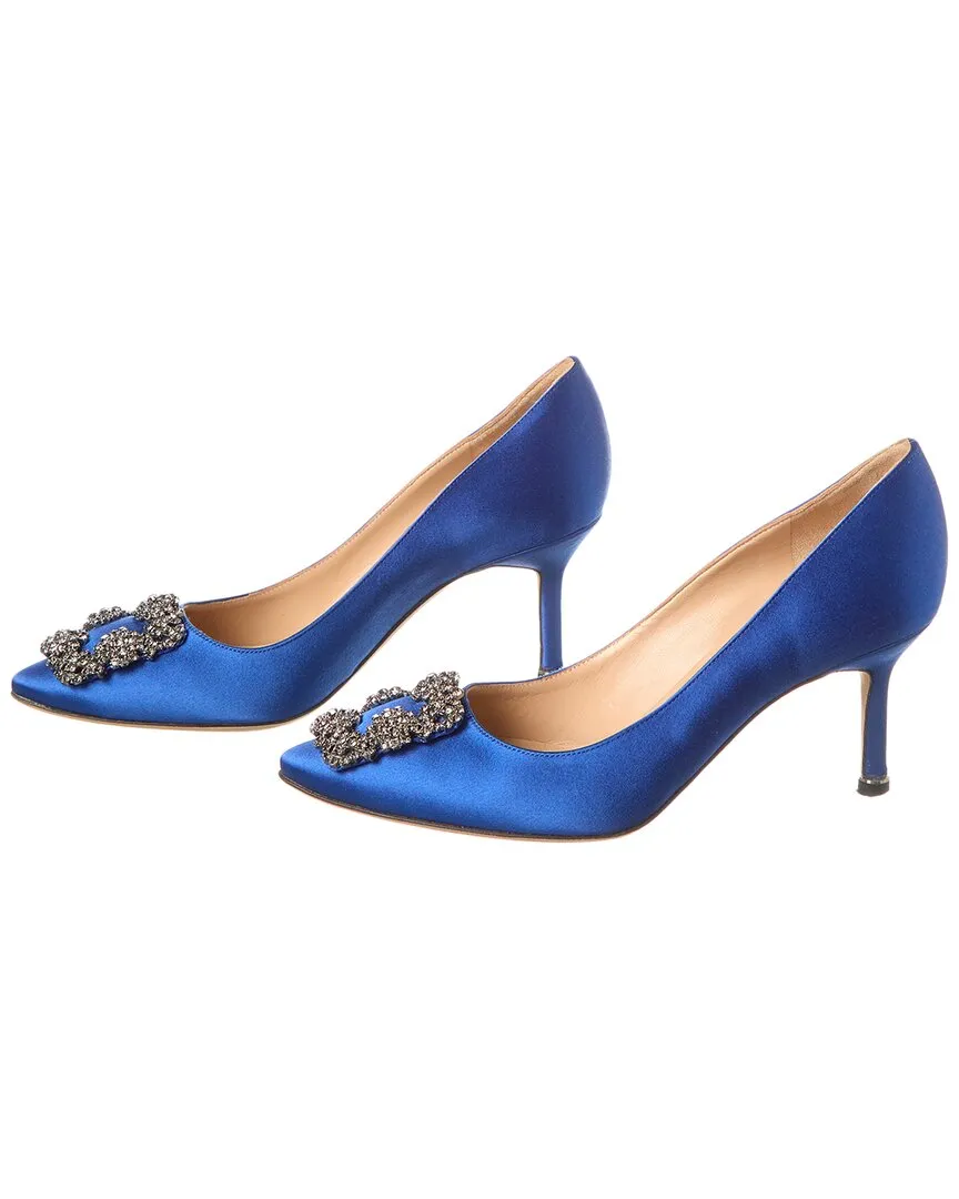 Manolo Blahnik Hangisi 70 Satin Pump (Authentic Pre-Owned) Shoes_Manolo-Blahnik