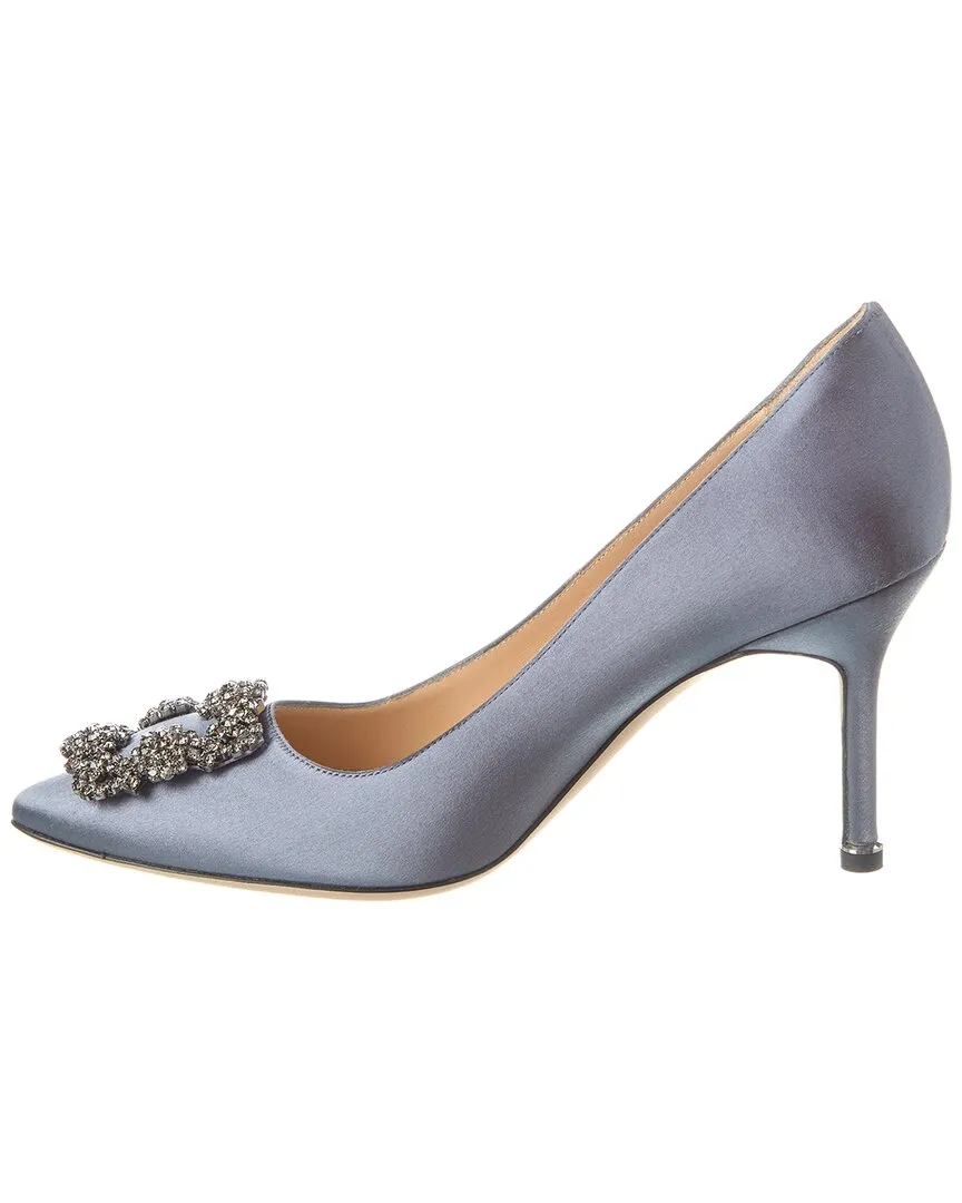 Manolo Blahnik Hangisi 70 Satin Pump Shoes_Manolo-Blahnik