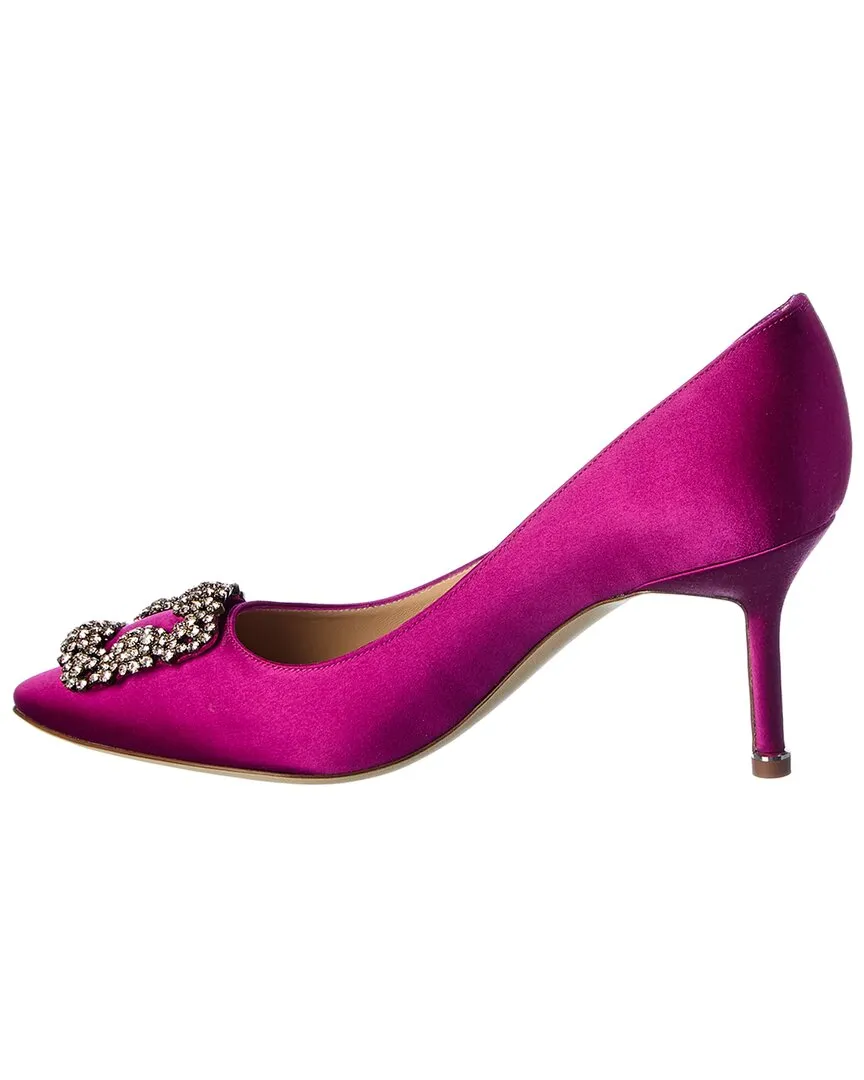 Manolo Blahnik Hangisi 70 Satin Pump Shoes_Manolo-Blahnik