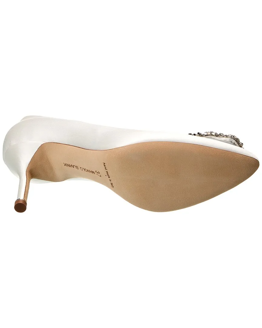 Manolo Blahnik Hangisi 70 Satin Pump Shoes_Manolo-Blahnik