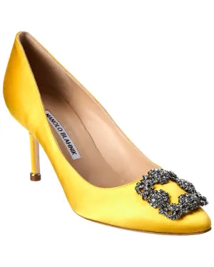 Manolo Blahnik Hangisi 70 Satin Pump Shoes_Manolo-Blahnik