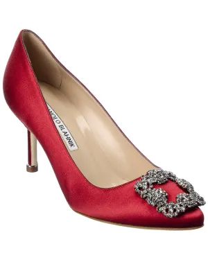 Manolo Blahnik Hangisi 70 Satin Pump Shoes_Manolo-Blahnik