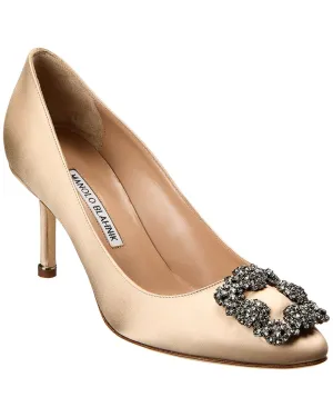 Manolo Blahnik Hangisi 70 Satin Pump Shoes_Manolo-Blahnik