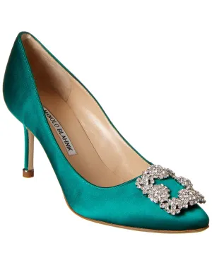 Manolo Blahnik Hangisi 70 Satin Pump Shoes_Manolo-Blahnik