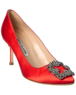 Manolo Blahnik Hangisi 70 Satin Pump Shoes_Manolo-Blahnik