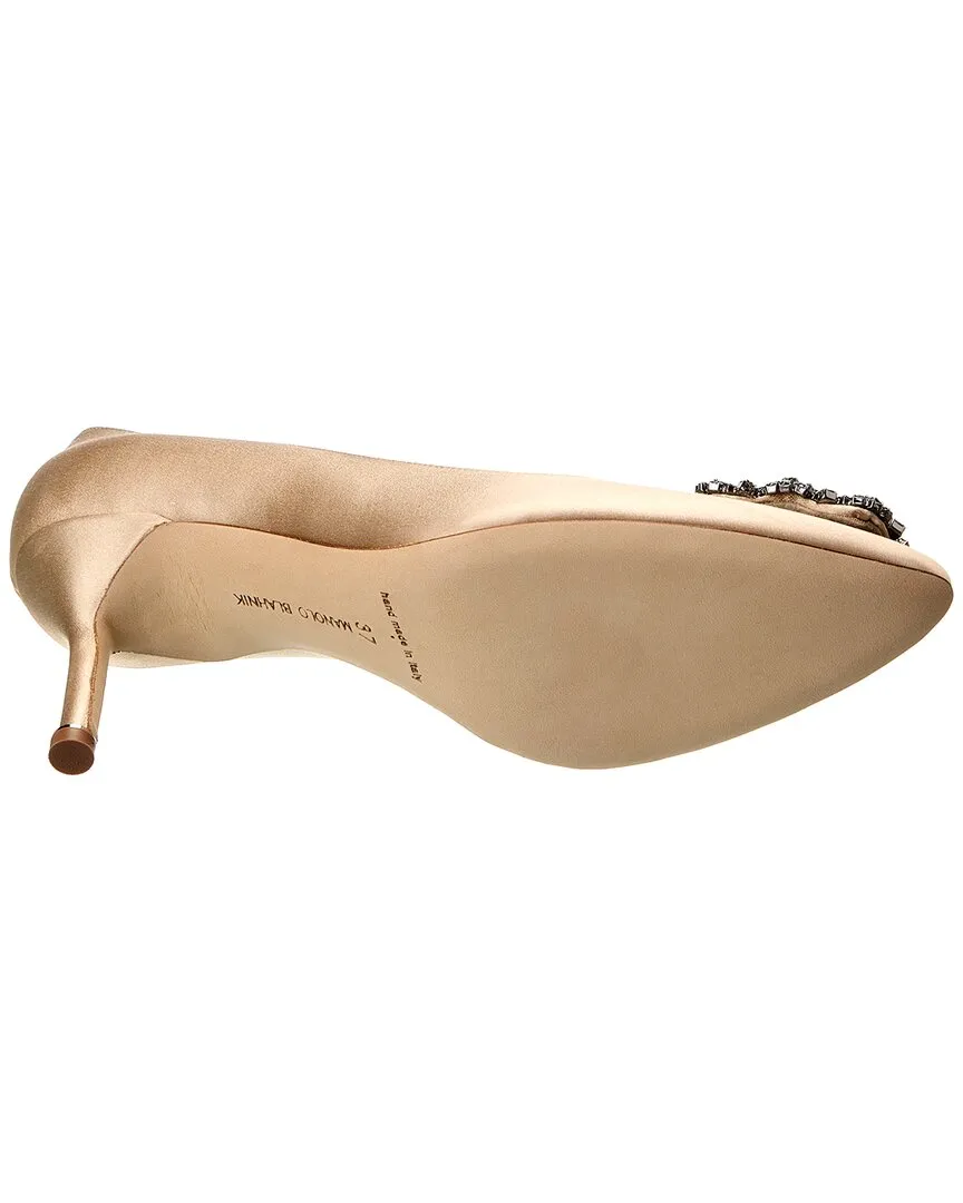 Manolo Blahnik Hangisi 70 Satin Pump Shoes_Manolo-Blahnik
