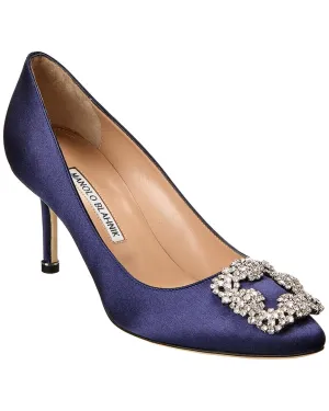 Manolo Blahnik Hangisi 70 Satin Pump Shoes_Manolo-Blahnik