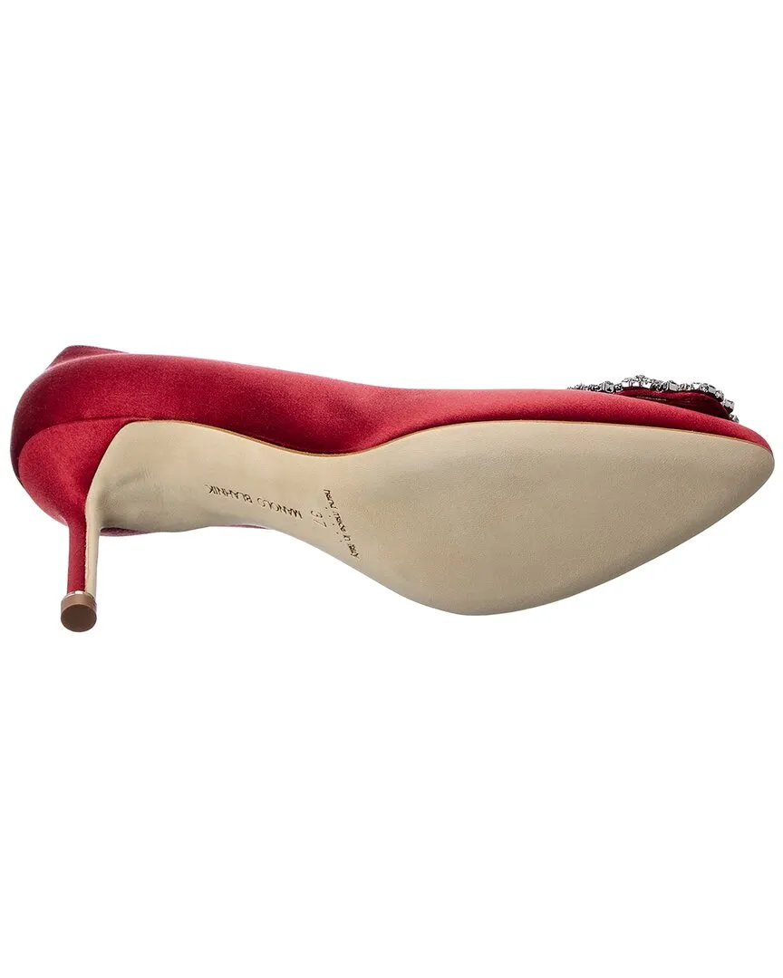 Manolo Blahnik Hangisi 70 Satin Pump Shoes_Manolo-Blahnik