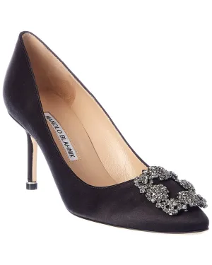 Manolo Blahnik Hangisi 70 Satin Pump Shoes_Manolo-Blahnik