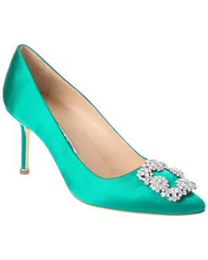 Manolo Blahnik Hangisi 70 Satin Pump Shoes_Manolo-Blahnik