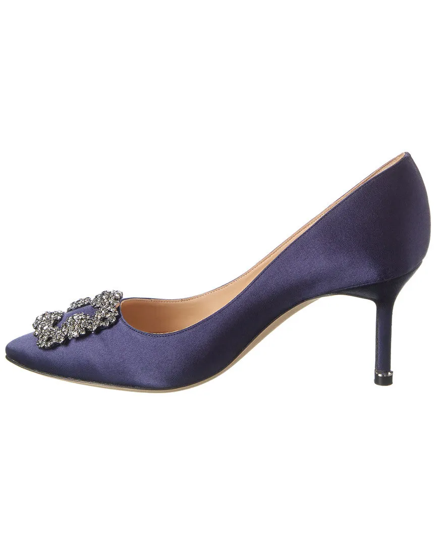 Manolo Blahnik Hangisi 70 Satin Pump Shoes_Manolo-Blahnik