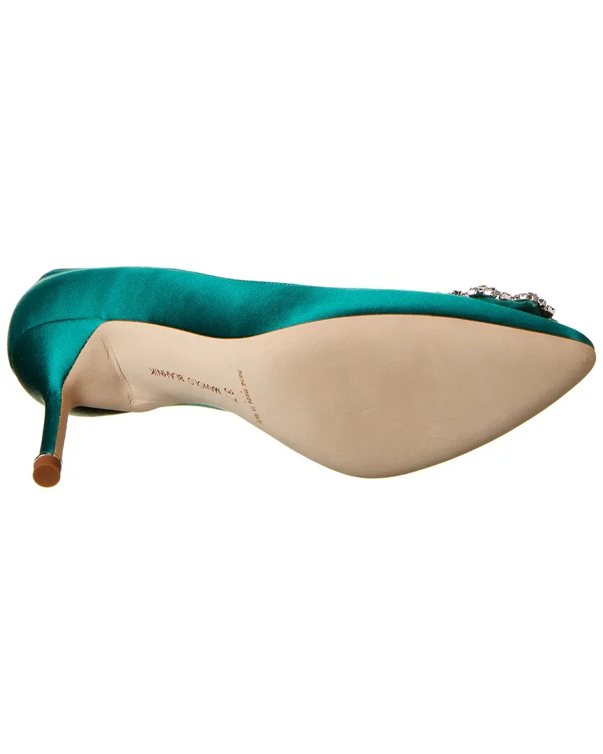 Manolo Blahnik Hangisi 70 Satin Pump Shoes_Manolo-Blahnik