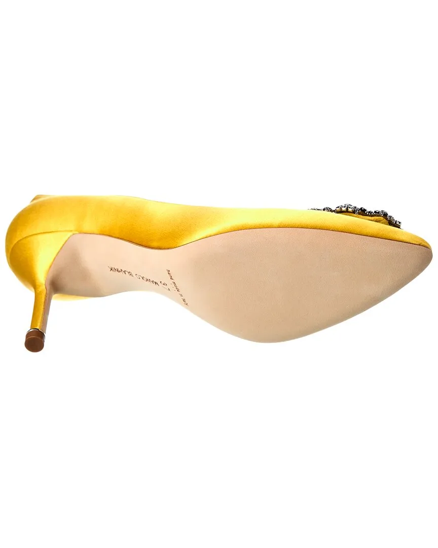 Manolo Blahnik Hangisi 70 Satin Pump Shoes_Manolo-Blahnik