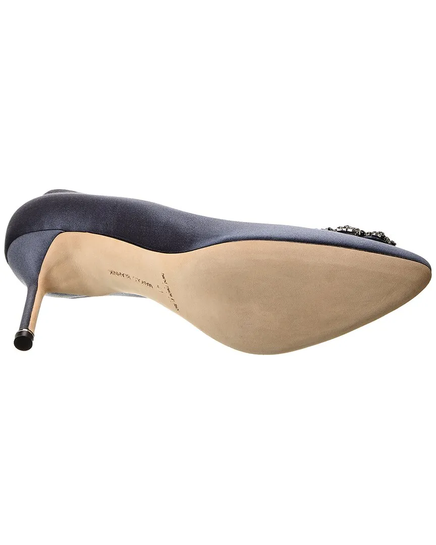 Manolo Blahnik Hangisi 70 Satin Pump Shoes_Manolo-Blahnik