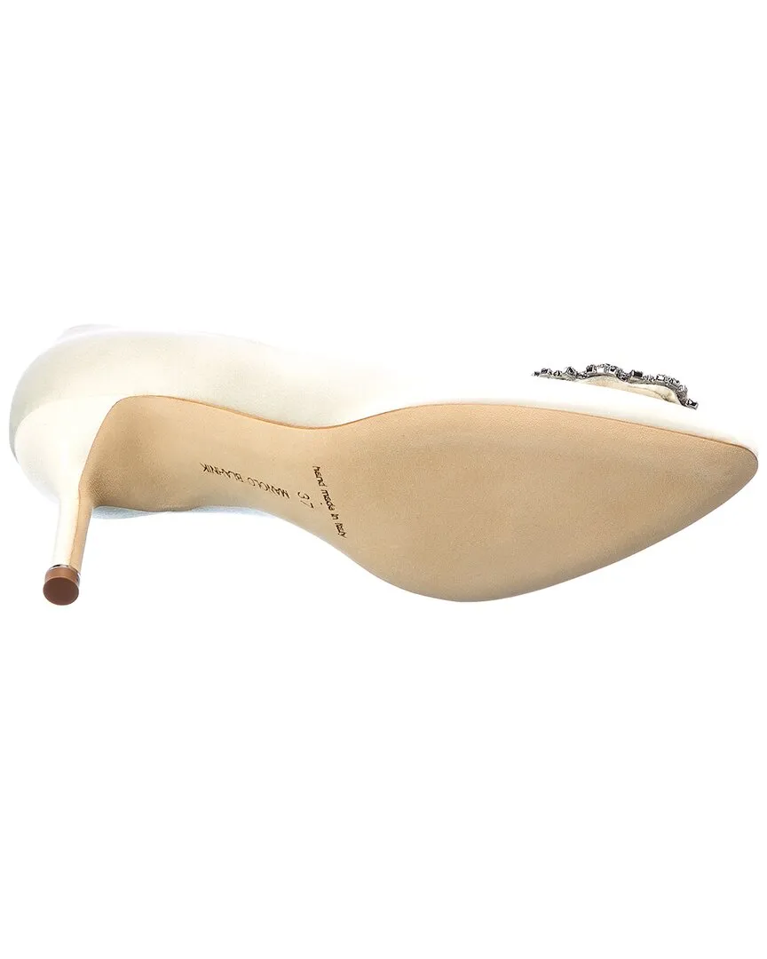 Manolo Blahnik Hangisi 70 Satin Pump Shoes_Manolo-Blahnik