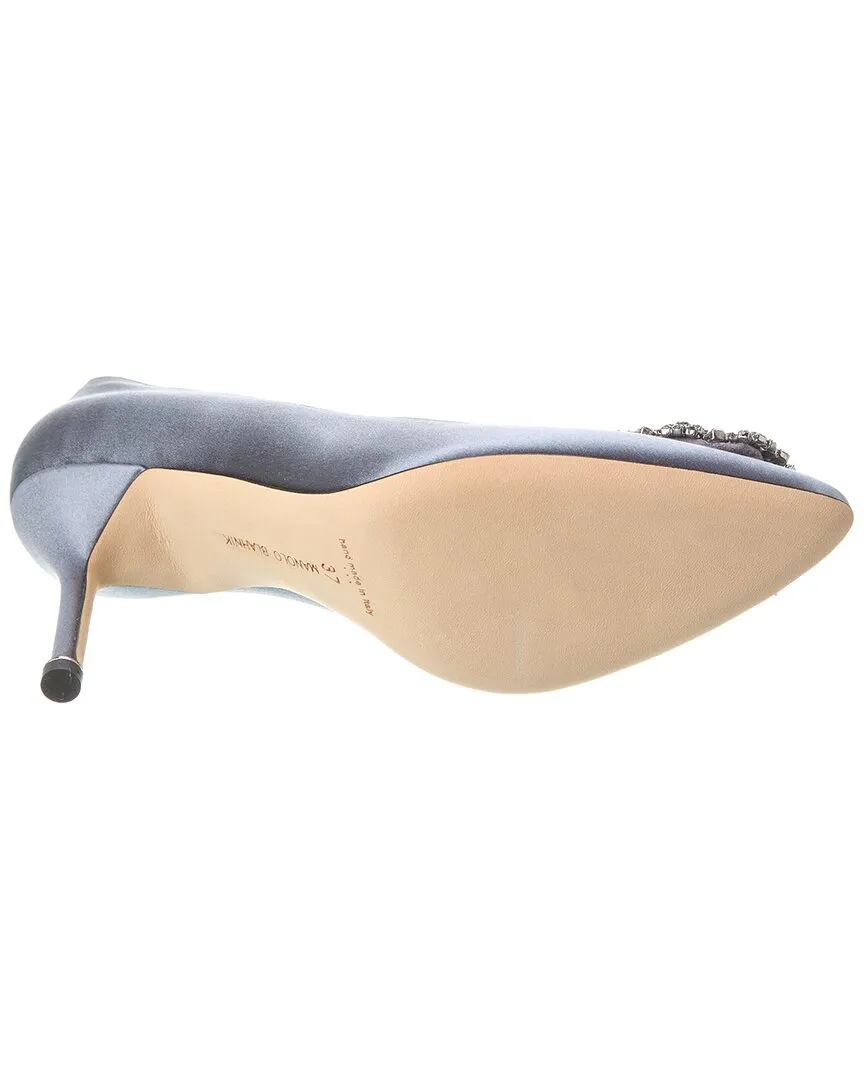 Manolo Blahnik Hangisi 70 Satin Pump Shoes_Manolo-Blahnik