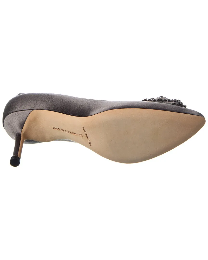 Manolo Blahnik Hangisi 70 Satin Pump Shoes_Manolo-Blahnik