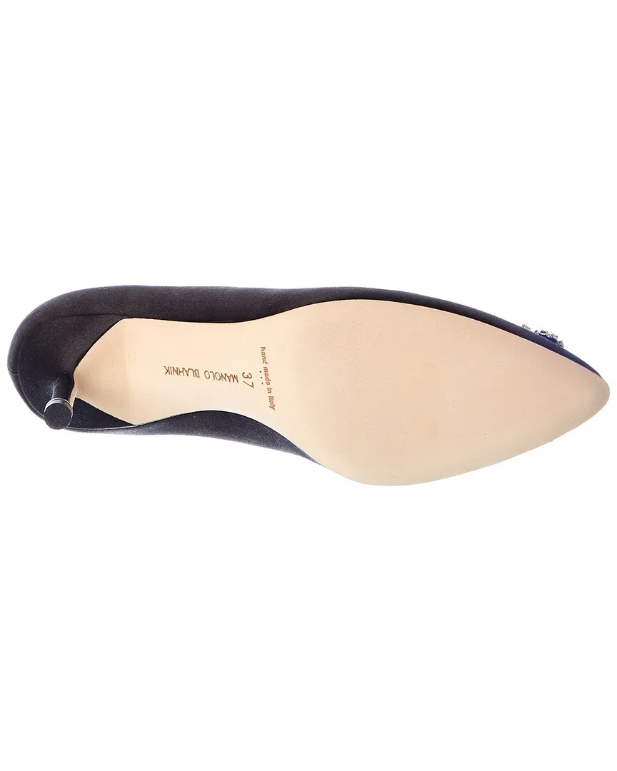 Manolo Blahnik Hangisi 70 Satin Pump Shoes_Manolo-Blahnik