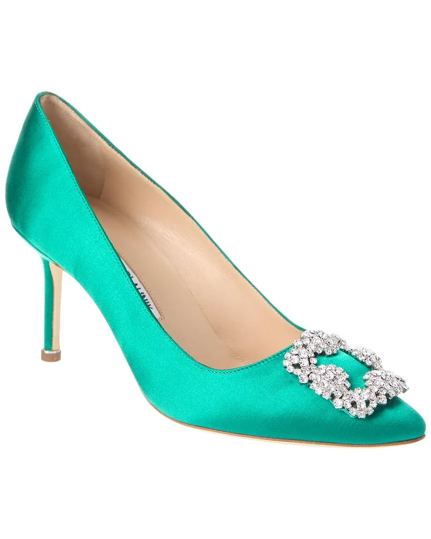 Manolo Blahnik Hangisi 70 Satin Pump Shoes_Manolo-Blahnik