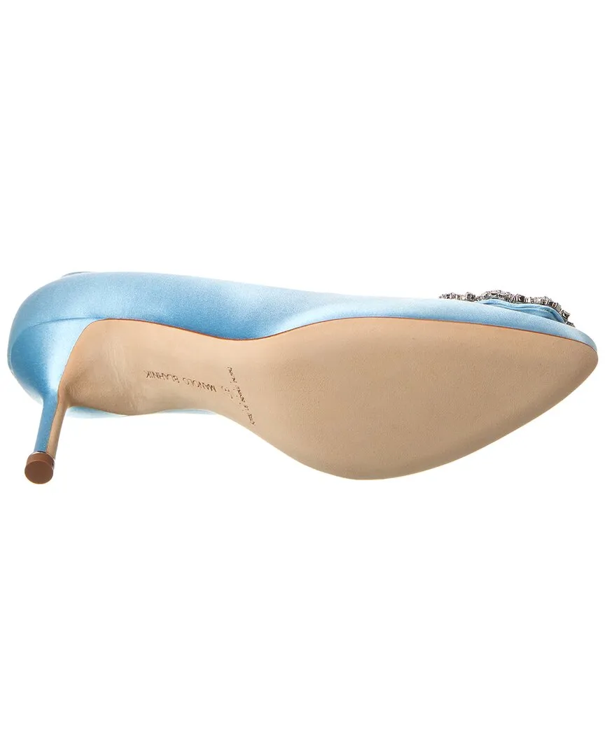 Manolo Blahnik Hangisi 70 Satin Pump Shoes_Manolo-Blahnik
