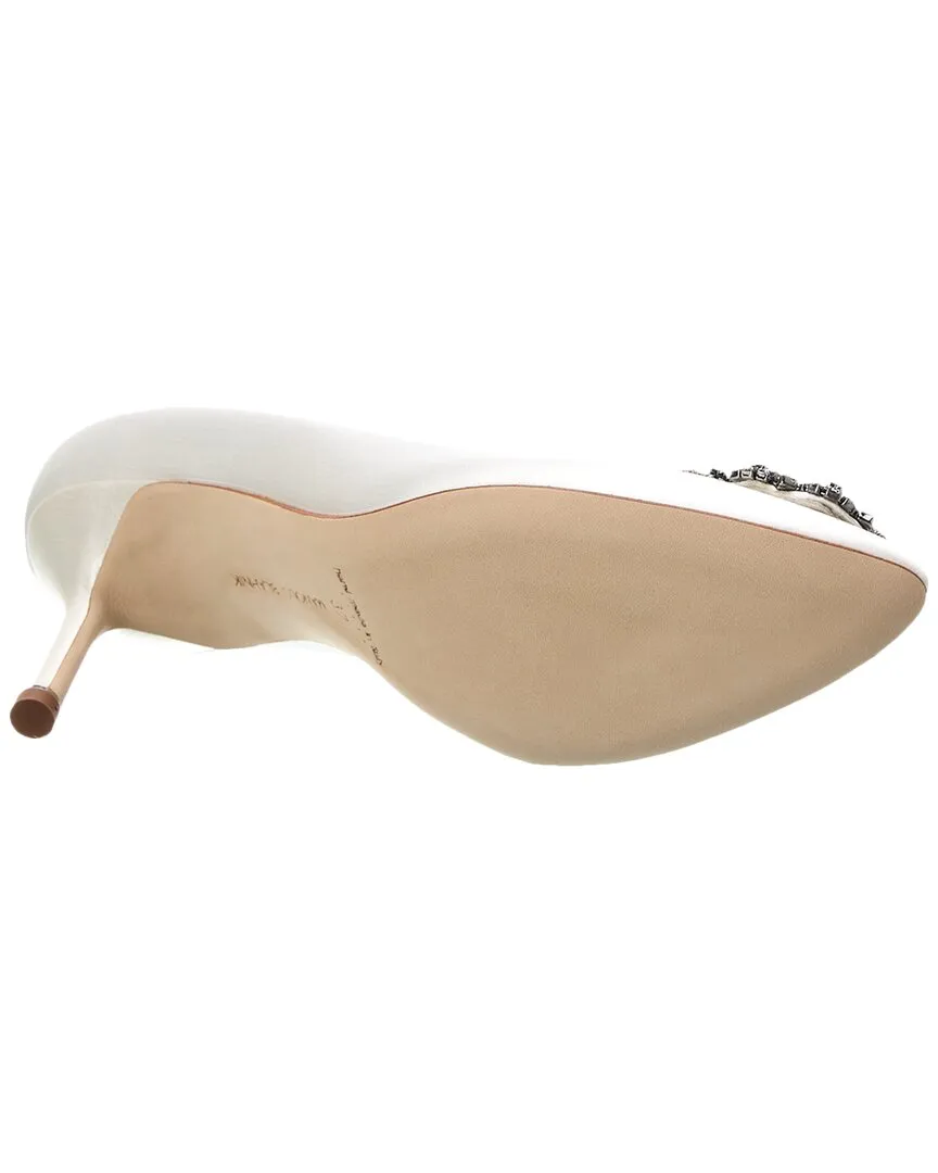 Manolo Blahnik Hangisi 70 Satin Pump Shoes_Manolo-Blahnik