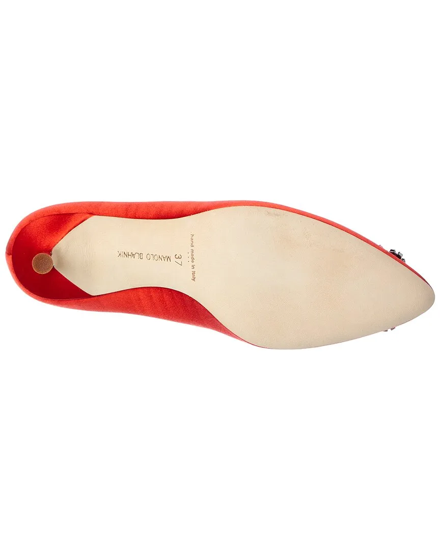 Manolo Blahnik Hangisi 70 Satin Pump Shoes_Manolo-Blahnik