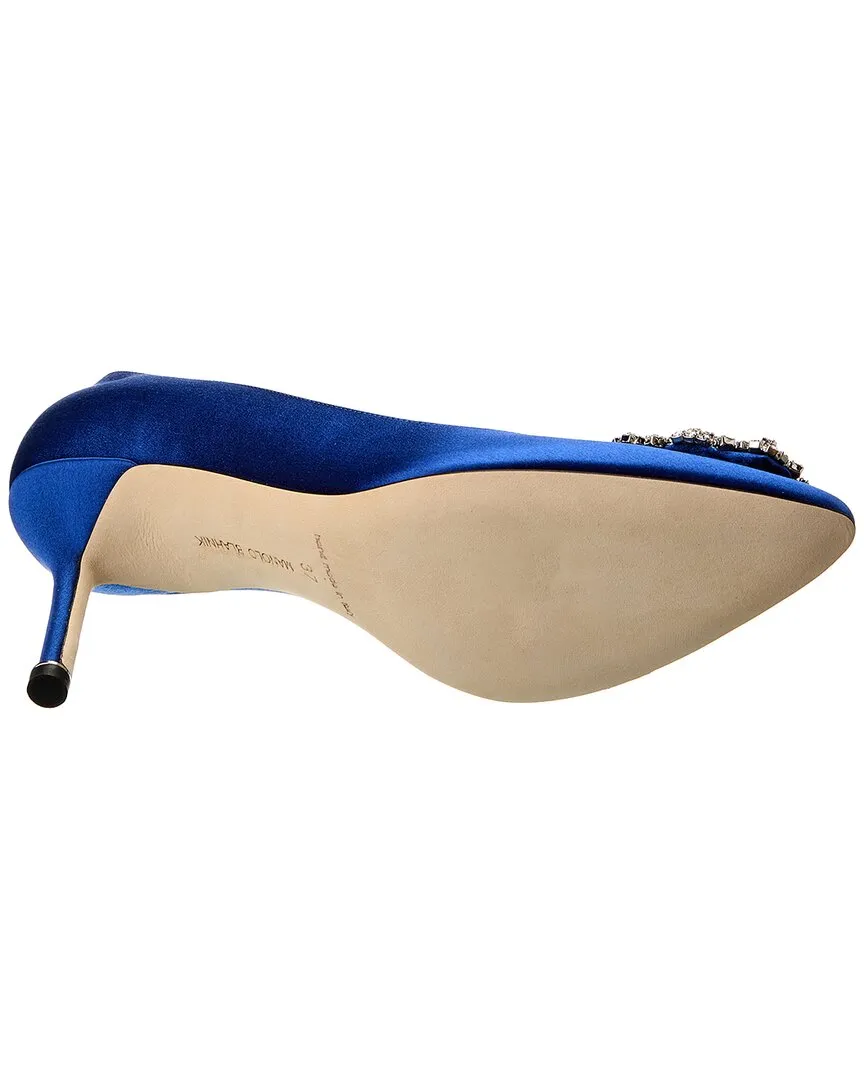 Manolo Blahnik Hangisi 70 Satin Pump Shoes_Manolo-Blahnik