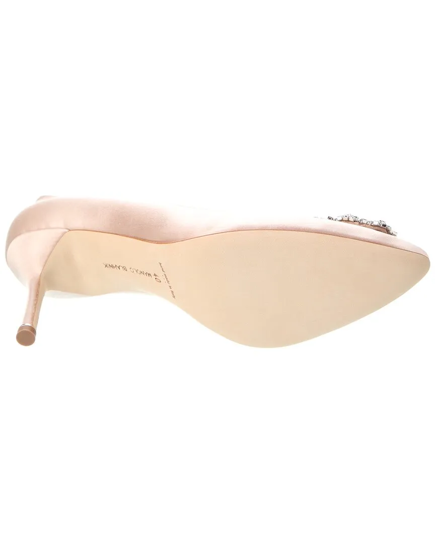 Manolo Blahnik Hangisi 70 Satin Pump Shoes_Manolo-Blahnik