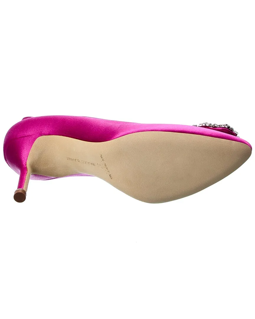 Manolo Blahnik Hangisi 70 Satin Pump Shoes_Manolo-Blahnik