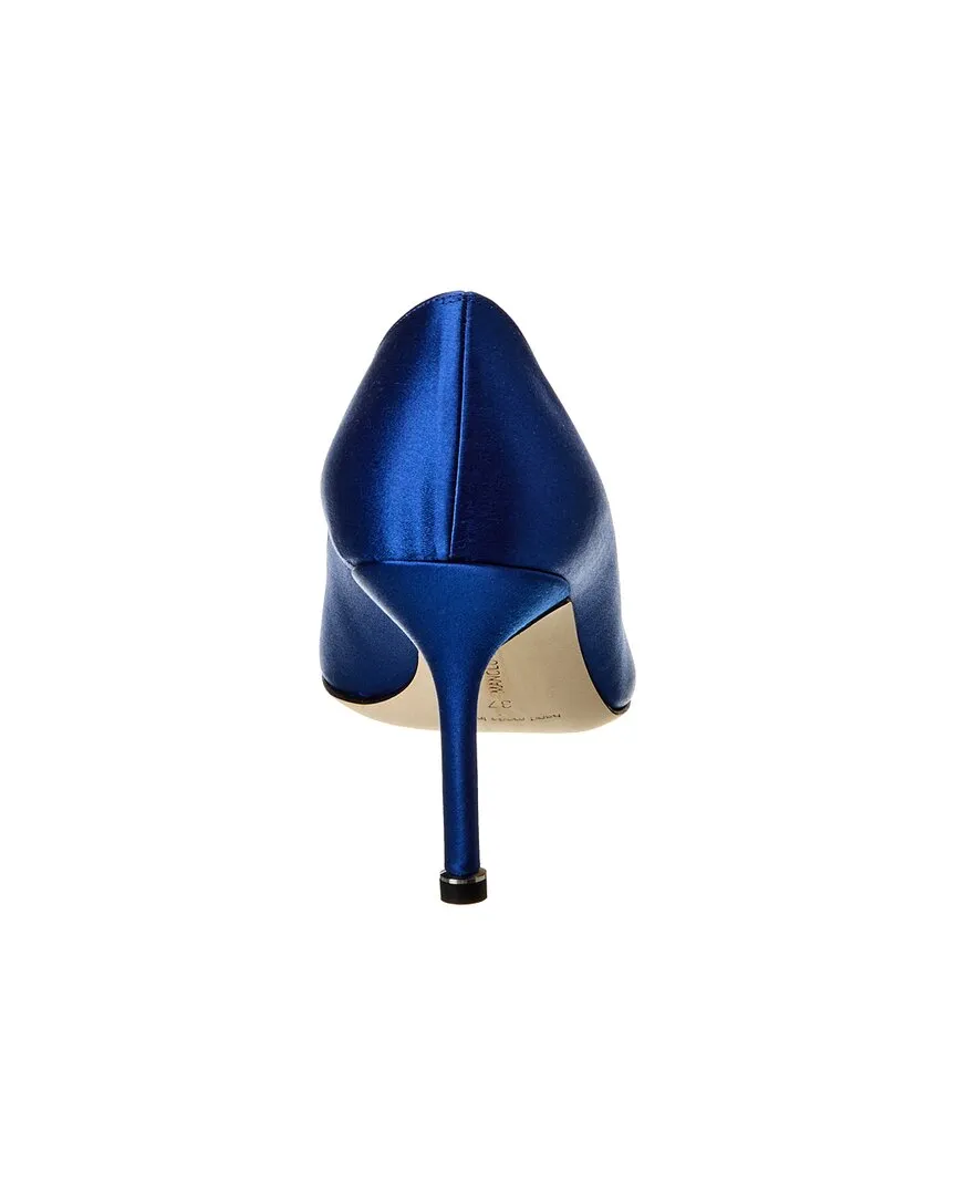 Manolo Blahnik Hangisi 70 Satin Pump Shoes_Manolo-Blahnik
