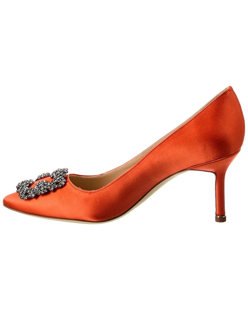 Manolo Blahnik Hangisi 70 Satin Pump Shoes_Manolo-Blahnik