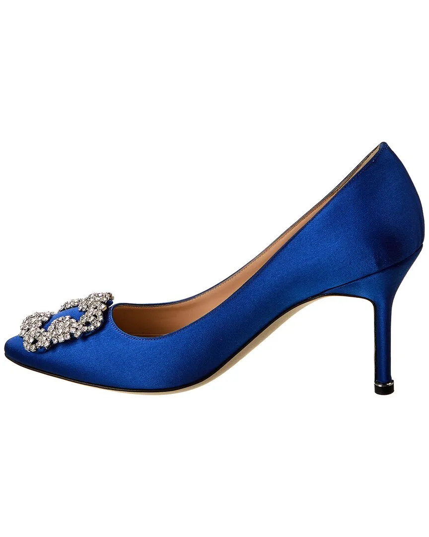 Manolo Blahnik Hangisi 70 Satin Pump Shoes_Manolo-Blahnik