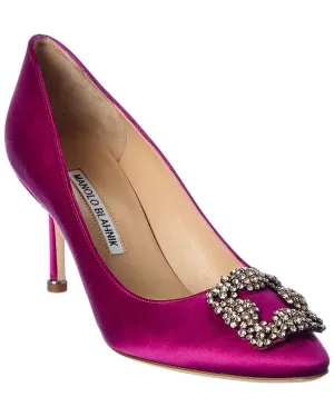 Manolo Blahnik Hangisi 70 Satin Pump Shoes_Manolo-Blahnik