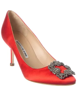 Manolo Blahnik Hangisi 70 Satin Pump Shoes_Manolo-Blahnik