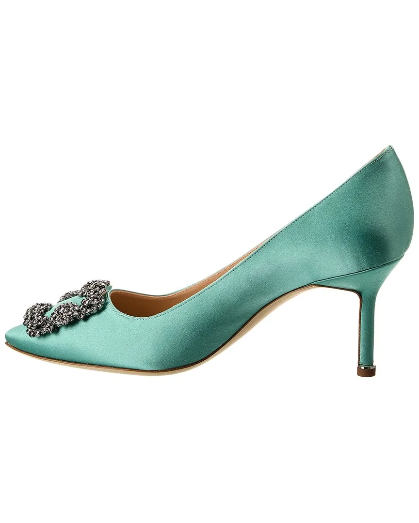 Manolo Blahnik Hangisi 70 Satin Pump Shoes_Manolo-Blahnik