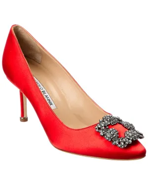 Manolo Blahnik Hangisi 70 Satin Pump Shoes_Manolo-Blahnik