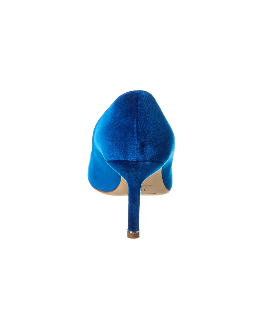 Manolo Blahnik Hangisi 70 Velvet Pump Shoes_Manolo-Blahnik