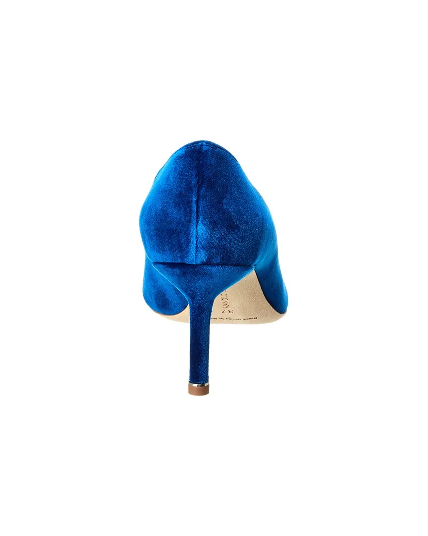 Manolo Blahnik Hangisi 70 Velvet Pump Shoes_Manolo-Blahnik