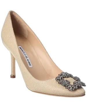 Manolo Blahnik Hangisi 90 Glitter Pump Shoes_Manolo-Blahnik